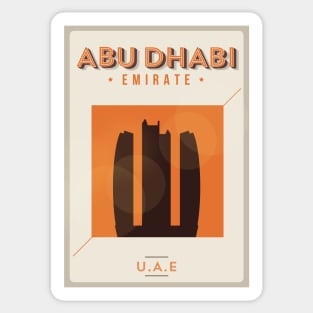 Abu Dhabi poster Sticker